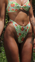 IAMLOVEIN Hawaii Mint' Thong Bikini Bottom