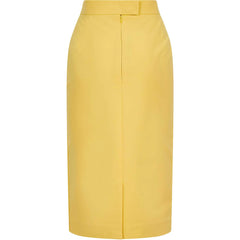 High Waisted Pencil Skirt (Sunshine Yellow)