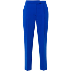 High Waisted Tailored Trouser (Blue)