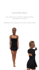 IAMLOVEIN Black' Mini Dress