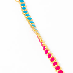 Maison Lygos Ravenna Round Enamel Bracelet