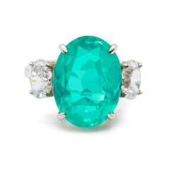 SooSilkyGems OVAL SOLITAIRE RING