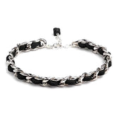 Mey Atelier Chaileather Black – Chain & Leather Bracelet