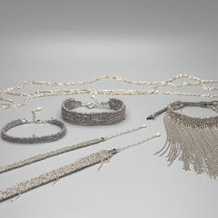 Mey Atelier Woven Silver Woven Bracelet – L