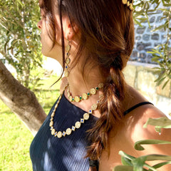 Maison Lygos Theodora Meydanı Emaye Kolye