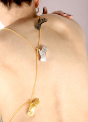 Maison Lygos Ex-Voto Hands Necklace