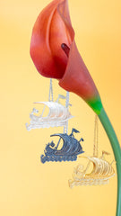 Maison Lygos Ex-Voto Ship Necklace