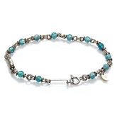 Mey Atelier Quavo Silver & Blue – Unisex Bileklik