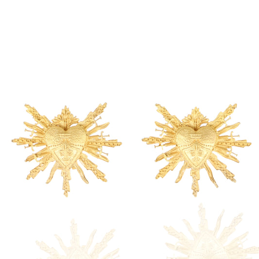 Maison Lygos Ex-Voto Heart Earring