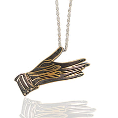 Maison Lygos Ex-Voto Hands Necklace