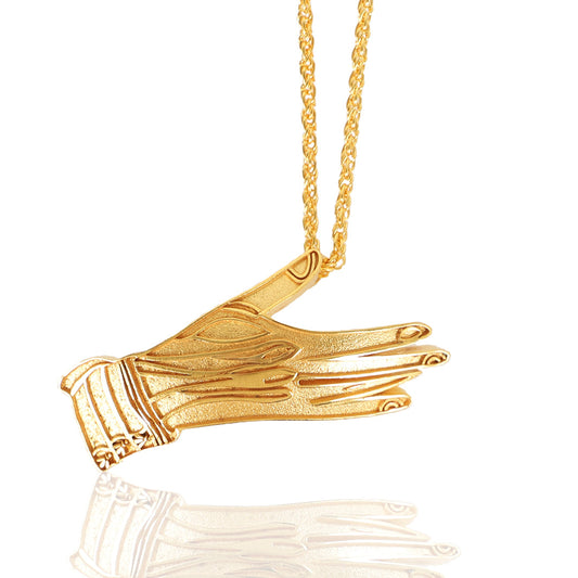 Maison Lygos Ex-Voto Hands Necklace