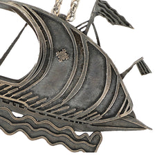 Maison Lygos Ex-Voto Ship Necklace