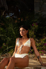 IAMLOVEIN Gingham' Trio Bikini Top