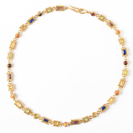 Maison Lygos Irene Gemstone Necklace
