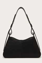 Ida Shoulder Bag in Leather - Full Black MATRIARQE