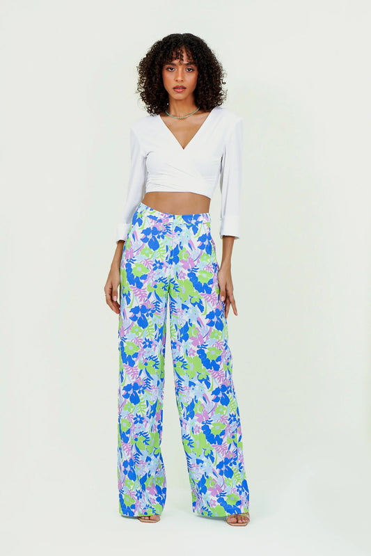 Eloshé Desenli Geniş Paça Pantolon JEBMSM101