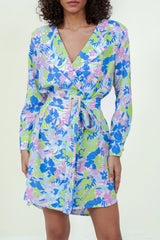 Eloshé Desenli Kruvaze Yaka Elbise JEDSSM104