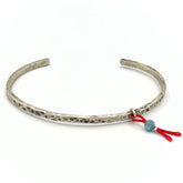 Mey Atelier Sally with Red – Silver Cuff Bracelet