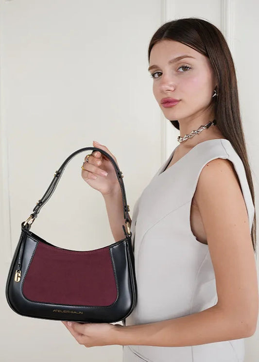 Atelier Galin Jasmine Hobo - Koyu Kırmızı