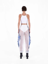 Knitology KNTLGY Super Woman AI Printed Limited Edition White Organza Pants