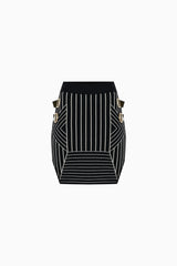 Knitology KNTLGY Striped Belted Mini Skirt