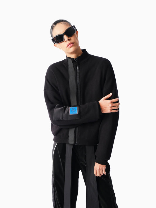 KNTLGY Midnight Velvet Oversize Ceket Elbise