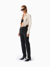 Knitology KNTLGY Recycled Denim Crop Blazer