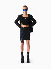 KNTLGY Crooked Knit Crop Üst