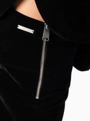 Knitology KNTLGY Velvet Fuse Zipped Skirt