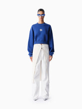 Knitology KNTLGY Everyday Cropped Mavi Sweatshirt Gömlek