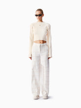 Knitology KNTLGY Future Knit Beige Crop Sweater