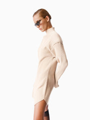 KNTLGY Infinity Triko Bej Elbise