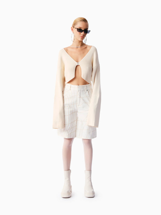 KNTLGY Future Triko Bej Hırka