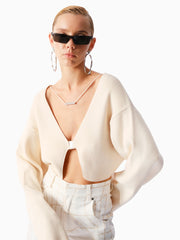 KNTLGY Future Triko Bej Hırka