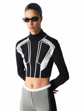 Knitology KNTLGY Matrix Black Short Sweater