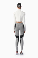 Knitology KNTLGY Matrix White Short Sweater