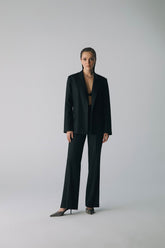 Esra Adıgüzel LUNA – Glitter Detailed Wool Trousers