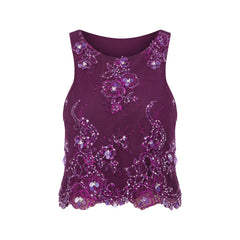 Esra Adıgüzel Solea - Lace Embroidered Halter Blouse