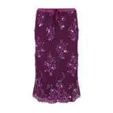 Esra Adıgüzel Solea - Lace Embroidered Etek with Lace-Up Waist