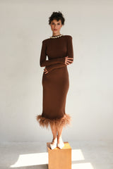 Manshet Ange Mini in Baby Blue Elbise