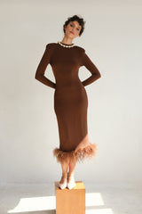 Manshet Ange Mini in Baby Blue Elbise