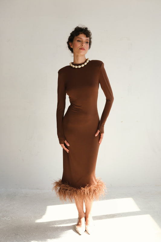 Manshet Ange Mini in Baby Blue Elbise