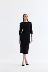 Manshet The Mirage Boyundan Askılı ve Yırtmaçlı Uzun Elbise