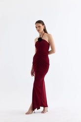 Manshet Diana Long Dress in Bood Moon