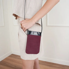 Atelier Galin Mila Phone Bag - Koyu Kırmızı