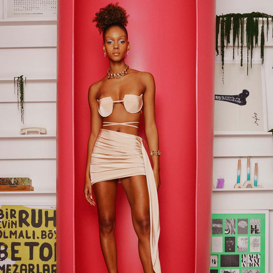 Alia Studio Nora Skirt Nude