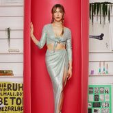 Alia Studio Oleria Mint Yeşil Etek