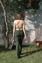 IAMLOVEIN Gaia Snake Sütyen Top