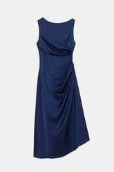 Peploum Amor Draped Satin Elbise