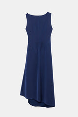 Peploum Amor Draped Satin Dress